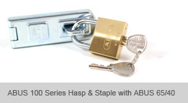 ABUS 65IB/40 Brass Padlock - Stainless Steel Shackle view 3