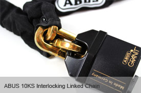 ABUS 10KS 10mm Square Link Security Chain view 2