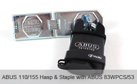 ABUS Hasp and Staple 110/155mm Jointed with one Link view 4