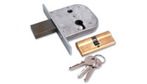 CISA 42311-50 Gate Lock with Double Euro Cylinder