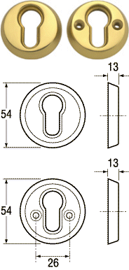 Union J-53043 Euro Profile Security Rose