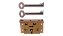 ASEC 4 Lever Box Lock - Keyed differ - 64mm 