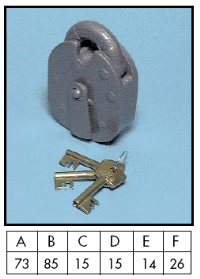Era 212 Big Six 6 Lever Padlock