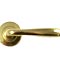 Pair of Satin Chrome -  Lever Handle on Rose - Sprung view 2 thumbnail