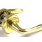 Pair of Polished Brass  Lever Handle on Rose - Sprung view 1 thumbnail