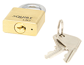 Squire LN3S MARINE - 30mm - Brass Padlock Stainless Steel Shackle view 2