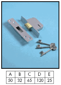 Willenhall M8 Deadlock 50mm