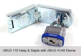 ABUS Hasp and Staple 110/230mm Jointed with three Links view 2