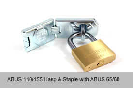 ABUS Hasp and Staple 110/195mm Jointed with two Links view 3