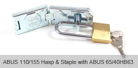 ABUS 65IB/40 Brass Padlock - 63mm Stainless Steel Long Shackle view 3