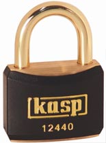 Kasp 124 40mm Brass Padlock Colour Black