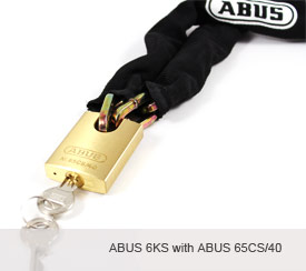 ABUS 6KS 6mm Square Link Security Chain view 3