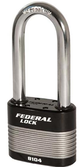 Federal FD8104-76 laminated padlock