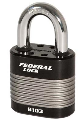 Federal FD8103 laminated padlock