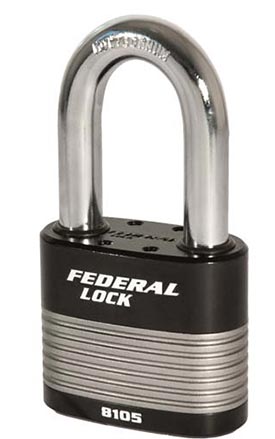Federal FD8105-76 laminated padlock