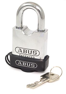 ABUS 83/55 Hardened Steel Open Shackle Padlock- with plastic cover