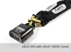 ABUS 8KS 8mm Square Link Security Chain view 3