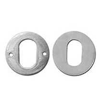Asec Stainless Steel Escutcheon Oval Cylinder (Each)