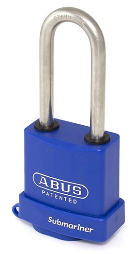 ABUS 83WPIB/53 Submariner Rust-Proof Padlock with 63mm Long Shackle