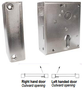 AMF Face Fixing Lock for Outward Opening Wooden Gates
