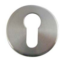Asec Stainless Steel Escutcheon  (Each) Euro Cylinder