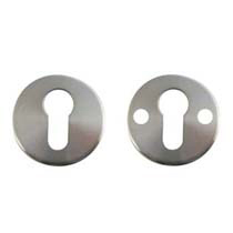 Pair of 10mm Stainless Steel Escutcheons for Gate Lock Kit.