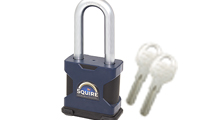 Squire SS65S Stormproof Padlock with 65mm long shackle   with EVVA ICS key - Fully Protected key view 1 thumbnail