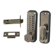 Codelocks CL255 Key Mortice Latch Stainless Steel with Key Override