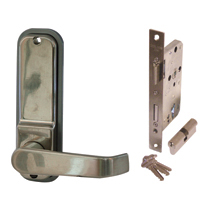 Codelocks 425 Mechanical Digital Code Lock includes full mortice lock and deadbolt, complete with euro cylinder and keys 