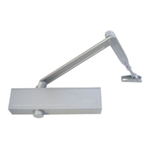 Briton 1200B Door Closer Size 2 - 4 Silver Finish with Backcheck 