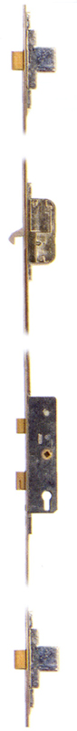 Fullex 2 Deadbolts - 1 Hook - Split Spindle : UPVC Multi-Point Locking Mechanism 