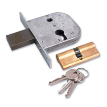 CISA 42311-50 Gate Lock with Double Euro Cylinder