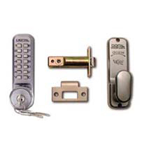 Lockkey 2435K Mechanical Digital Mortice Deadlatch with Internal Handle and Key Bypass