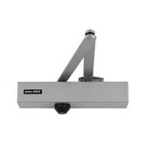 Briton 2004 Door Closer Polished Stainless Steel with Stainless Steel Arm