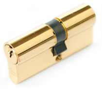 Asec Euro Double Cylinder - Brass