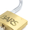 BARS 60mm Brass Padlock  view 2 thumbnail