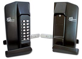 BORG LOCKS BL3430 Lever Operated Marine Grade Metal Gate Double Digital Lock