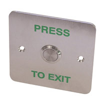ASEC Exit Button - Narrow Style - Satinless Steel 