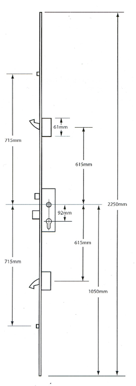 ERA 2 Hooks and 2 Rollers: UPVC Multi-Point Locking Mechanism  view 2
