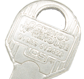 Squire SS50CS Closed Shackle Padlock with EVVA ICS key - Fully Protected key view 3