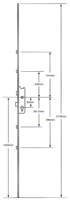 FUHR 4 Rollers: UPVC Multi-Point Locking Mechanism  view 2