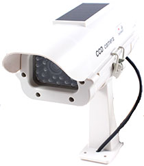 Solar Powered Dummy Camera with Flashing LED