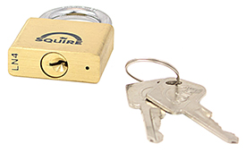 Squire LN4S MARINE - 40mm - Brass Padlock Stainless Steel Shackle view 2