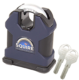 Squire SS65CS Stormproof Padlock with EVVA ICS key - Fully Protected key