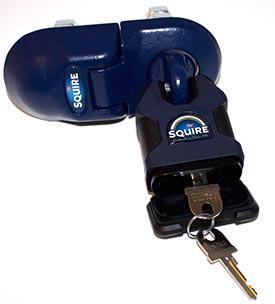 Squire SS65CS padlocks and STH1 Padbar Set - CEN 6 Rated - 5 x keys supplied