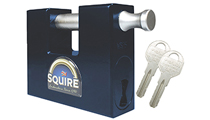 SQUIRE Stronghold WS75 Steel Container Sliding Shackle Padlock with EVVA ICS key - Fully Protected key view 1 thumbnail