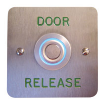ASEC Halo Effect Press to exit button - Blue/Green
